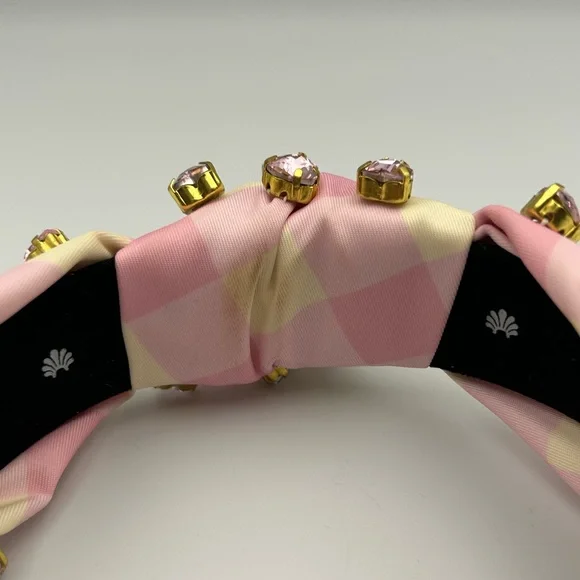 Lele Sadoughi X Stoney Clover Lane Watermelon Heart Crystal Knotted Headband - Picture 8 of 16